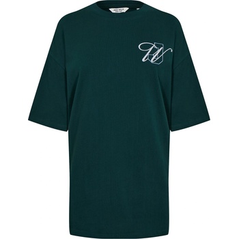 Image 1 of Jack Wills Тениска Jack Wills Women's JW Oversized Applique T-Shirt - Dark Green