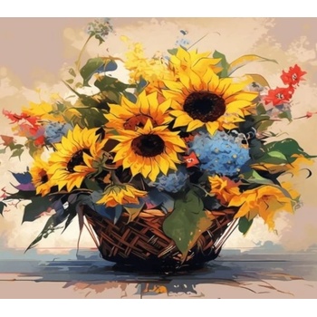 Norimpex - Puzzle Diamant painting: Sunflower 30x40cm - 1 - 39 piese