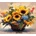 Norimpex - Puzzle Diamant painting: Sunflower 30x40cm - 1 - 39 piese