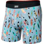 Saxx Мъжко синтетично термобельо Saxx Vibe Xtra Boxer Brief Fly Synthetic base layer - Sup Dogs / Ashley Blue - размер XL (014-2279-2714)