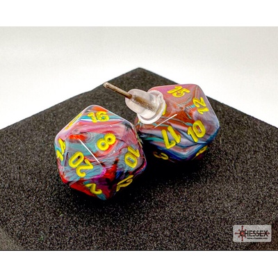 Chessex Náušnice Chessex Festive Mosaic D20 pecka 54507