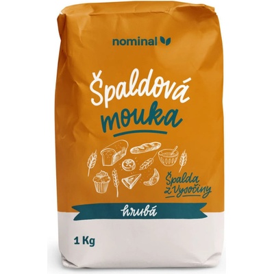 NOMINAL Špaldová múka hrubá 1 kg