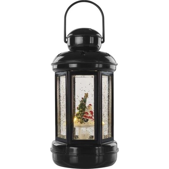 Emos DCLV14 lampáš čierny so svieč 22cm 3xAAA vnút vintage