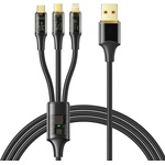 Mcdodo 3в1 кабел Mcdodo CA-3330, USB към USB-C / Lightning / Micro USB, 1.2m (CA-3330)