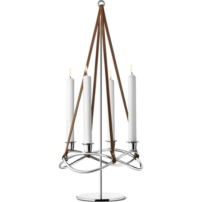 Georg Jensen Přídavný stojan k adventnímu svícnu Season Mirror, stříbrná barva