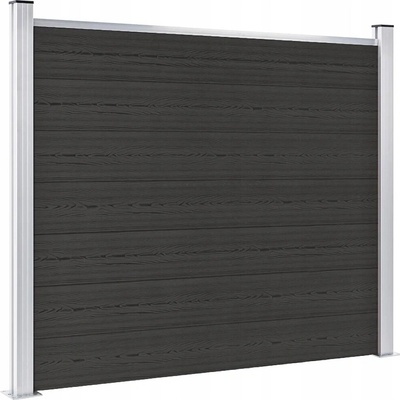 Nabytek XL Plotový dílec WPC 180 x 146 cm černý