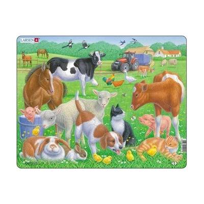 Larsen - Пъзел: Детски - "Домашни животни" - 15 части, голям