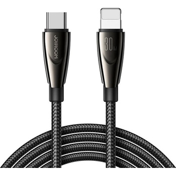 JOYROOM Кабел Joyroom Pioneer SA31-CL3, 30W, USB-C към Lightning, 1.2m, черен (SA31-CL3 1.2m-Black)