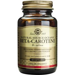 SOLGAR Хранителна добавка Бета каротин , Solgar Beta-Carotene 7mg, 60caps
