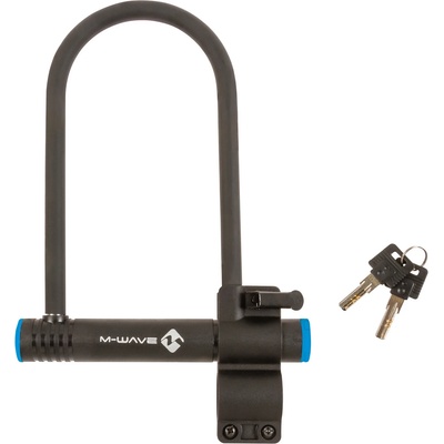 M-Wave U-образен катинар M-wave Bügelschloss B 245 Bike lock - Matte Black - размер Ø 14 mm Bügelstärke (870-2974-0111)