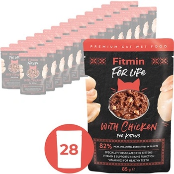 Fitmin For Life kuracia pre mačiatka 28 x 85 g