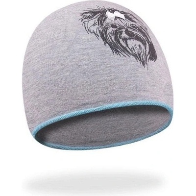 YO! dívčí dětská čepice s pejskem Lily zeleno šedá