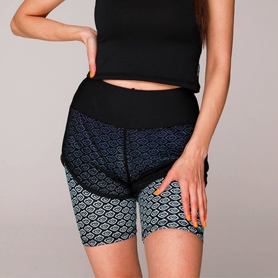 NDN dámske šortky 2in1 Galina čierno-modrá