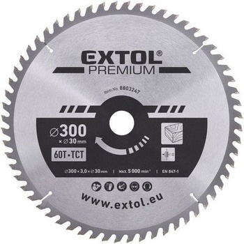 Extol Premium Kotúč pílový s SK plátkami, 300x2,2x30mm, 60z, 8803247