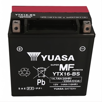 YUASA AGM 12V 14Ah left+ YTX16-BS
