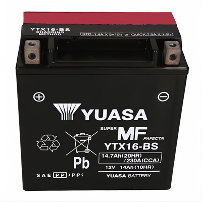 YUASA AGM 12V 14Ah left+ YTX16-BS