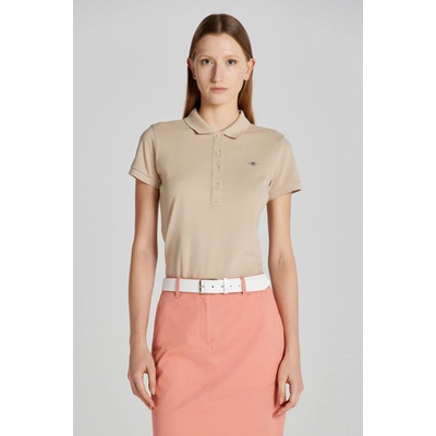 Gant SLIM SHEILD CAP SLEEVE PIQUE POLO žltá