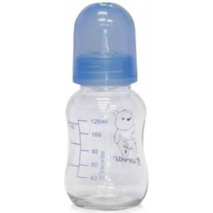 Lorelli Стъклено Шише Lorelli Baby Care - 120 ml, синьо (10200610004) - ozone