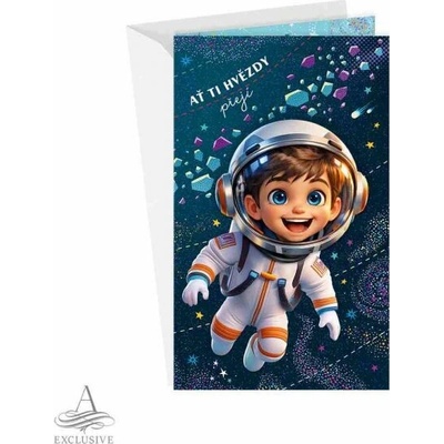 ARGUS Dětské přání pro chlapce - Kosmonaut 17-6082c