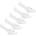 Slazenger Мъжки чорапи Slazenger 5 Pack Invisible Socks Mens - White