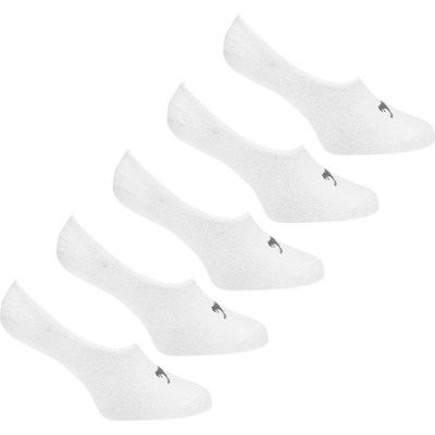 Slazenger Мъжки чорапи Slazenger 5 Pack Invisible Socks Mens - White