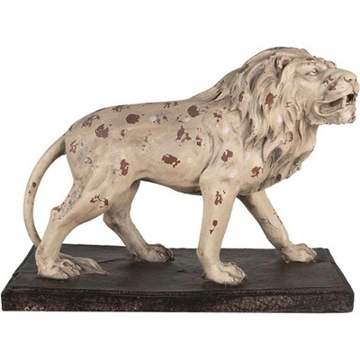 Keramická dekorace lev ve vintage stylu 1 – 55x23x40 cm