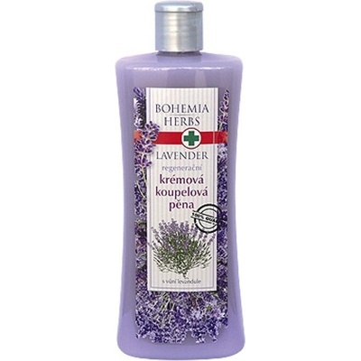 Bohemia Herbs Lavender regenerační krémová koupelová pěna 500 ml