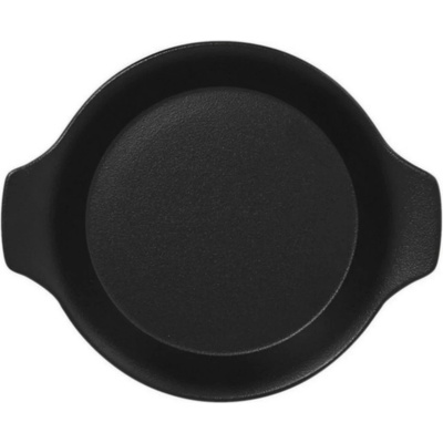 RAK Porcelain Tanier okrúhly s rúčkou 45 cl, čierna NFOPRD16BK-12