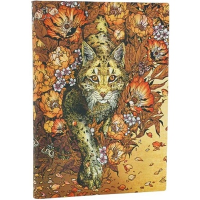 Paperblanks Тефтер Lynx Rising, Midi, мека корица, широки ре (1570181593)
