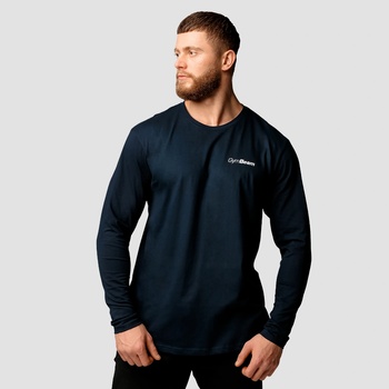 GymBeam Мъжка тениска Basic Long Sleeve Navy M