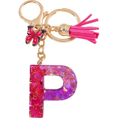 HARAHU Ключодържател Азбука - p / Розова / Пеперуда kp37960 (37960)