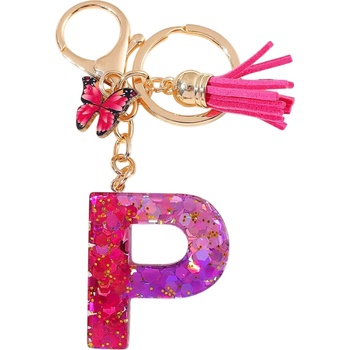 HARAHU Ключодържател Азбука - p / Розова / Пеперуда kp37960 (37960)