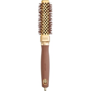 Olivia Garden Expert Blowout Straight Square Brush Gold & Brown 20 mm