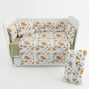 Dizain Бебешки спален комплект Сладки Динозавърчета Ластик Цип Comfort Line
