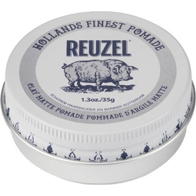 Reuzel Clay Matte Pomade – matná pomáda na vlasy so strednou fixáciou (vodná báza) 35g