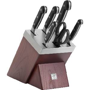 ZWILLING Самонаточващо се блокче с 5 ножа и ножица Zwilling Pro (38448-007-0)