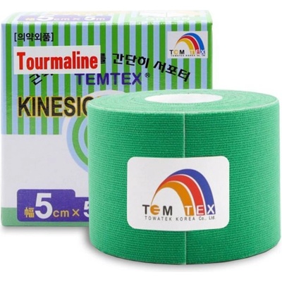 Temtex kinesio tape Tourmaline zelená 5 cm x 5 m