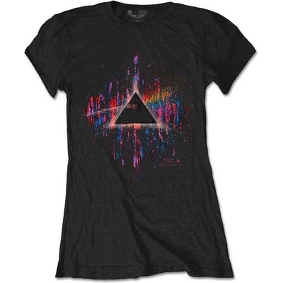 Pink Floyd Dark Side of the Moon Pink Splatter Black L Дамски Риза (GDAPFTS02LB03)