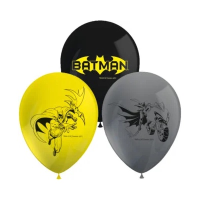 Procos Комплект латексови балони - Батман 6 бр