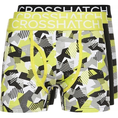 Crosshatch Боксерки Crosshatch 3 Pack of Crystaline Boxers - Yellow