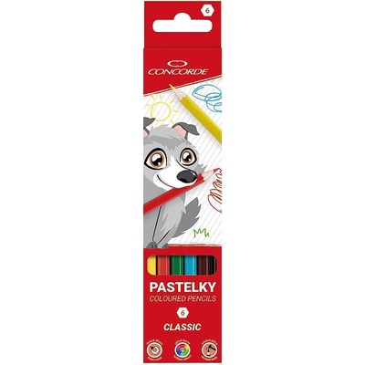 Pastelky CONCORDE Classic 6 farieb