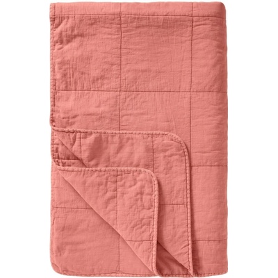 Prošívaná deka/pléd Ib Laursen VINTAGE 180x130 cm melon