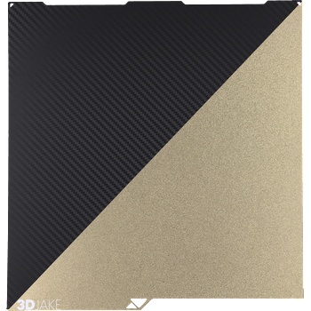 3DJAKE Плоча за вграждане от PET/PEI - въглерод - 256 x 268 mm (CARBP-256X268)