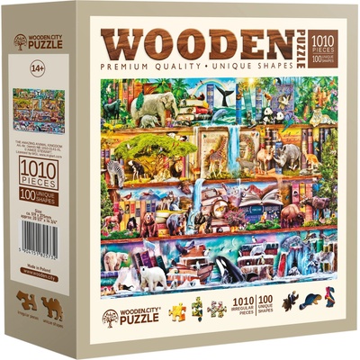 Wooden City Дървен пъзел Wooden City, 1010 части - Животинско царство (NB 1010-0141-XL)