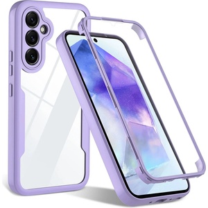 Techsuit Калъф за Samsung Galaxy A54 + Протектор - ColorVerse 360 Series - Лилав