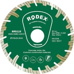 Rodex Диск диамант турбо 180 мм висок сегмент rodex 39184