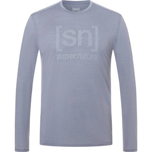 super. natural Мъжка блуза с дълъг ръкав super. natural Denilogo SN L/S Merino longsleeve - Foggy Blue / Vapor Grey - размер XXL (216-9136-0311)