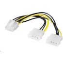 PremiumCord Redukcia napájania 2x MOLEX PCI-e 8pin kn-13