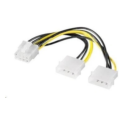 PremiumCord Redukcia napájania 2x MOLEX PCI-e 8pin kn-13