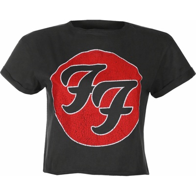 AMPLIFIED дамска тениска (crop top) FOO FIGHTERS - FF LOGO - CC - AMPLIFIED - ZAV430FV2_CC